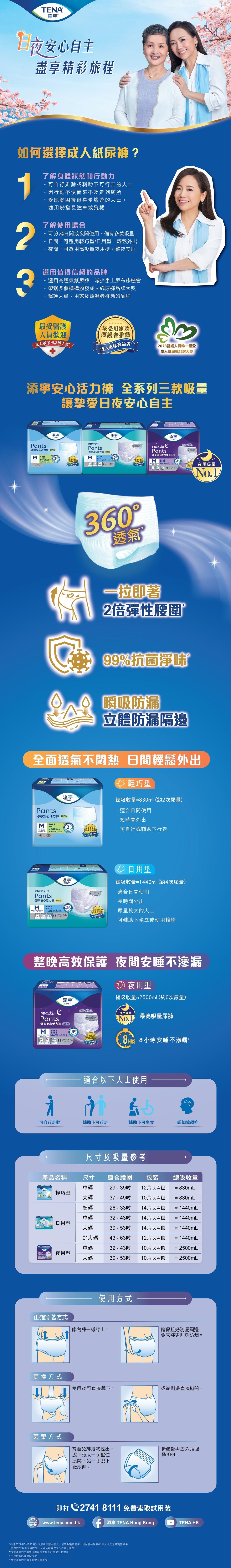 [原箱] 添寧安心活力褲 (日用型) 大碼