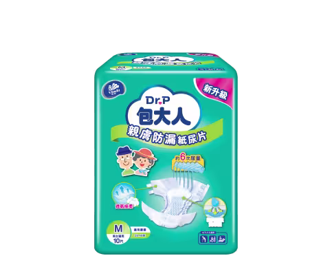 [原箱] Dr.P 包大人親膚防漏成人紙尿片 (日用型) (中碼)